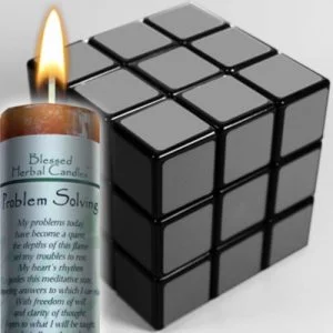 Problem Solving Blessed Herbal Candle