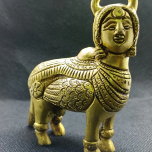 Super Fine Quality Pure Brass kamdhenu cow Idol Statue,  Goddess Gauu Mata Idol Hindu Statue