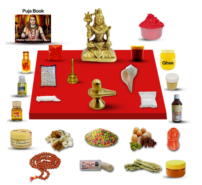 Lord Shiva Puja Kit / Shivji Poojan Samagri For Pooja Hindu Religion Festival